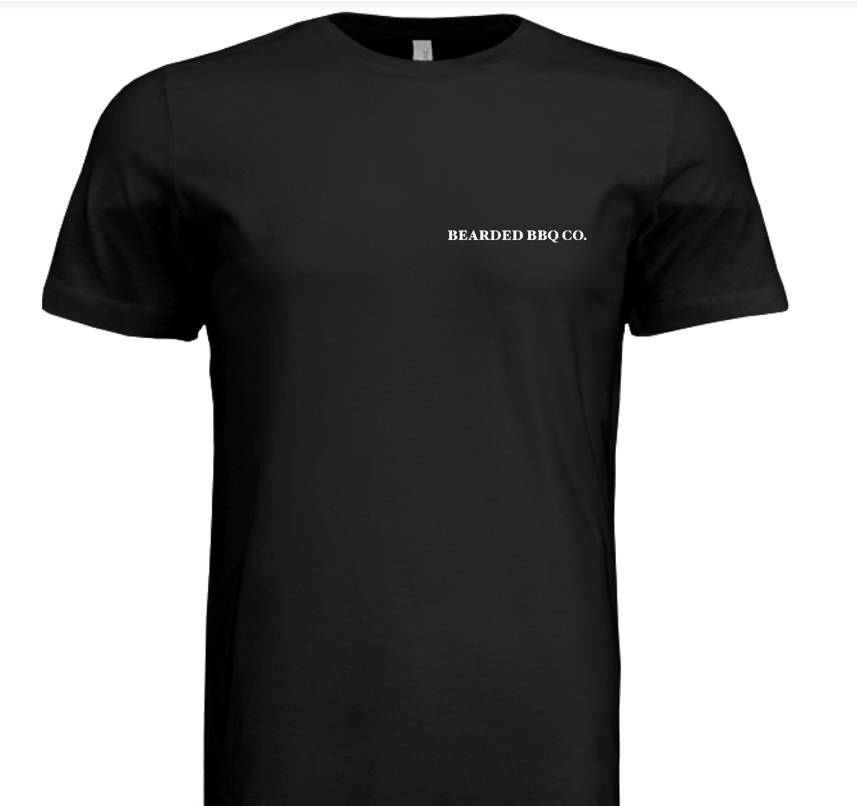 BEARDED BBQ CO. Signature Performance Tee - Black with White Logos