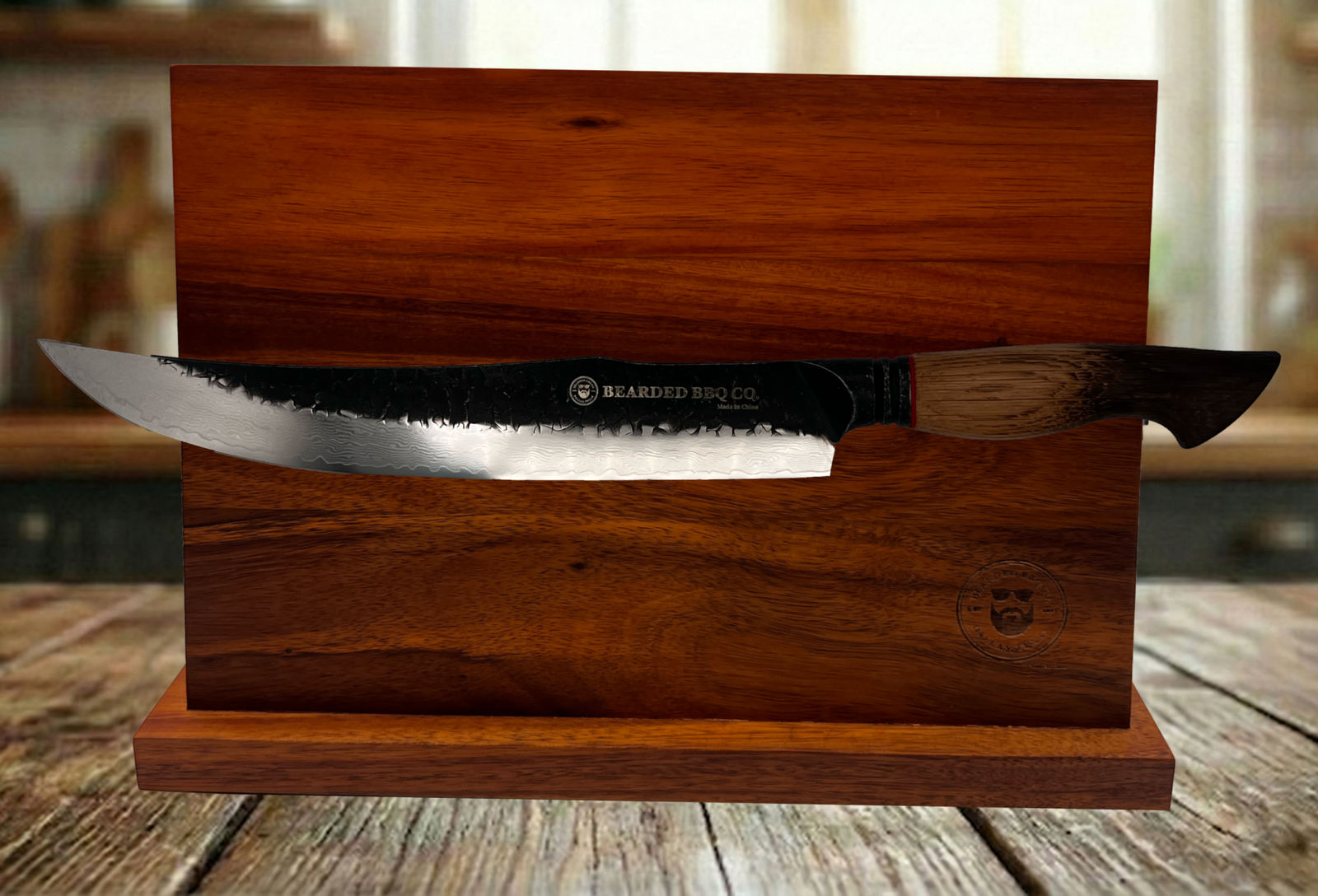 BEARDED BBQ CO. 10″ Slicing Knife with 1 Free Sauce