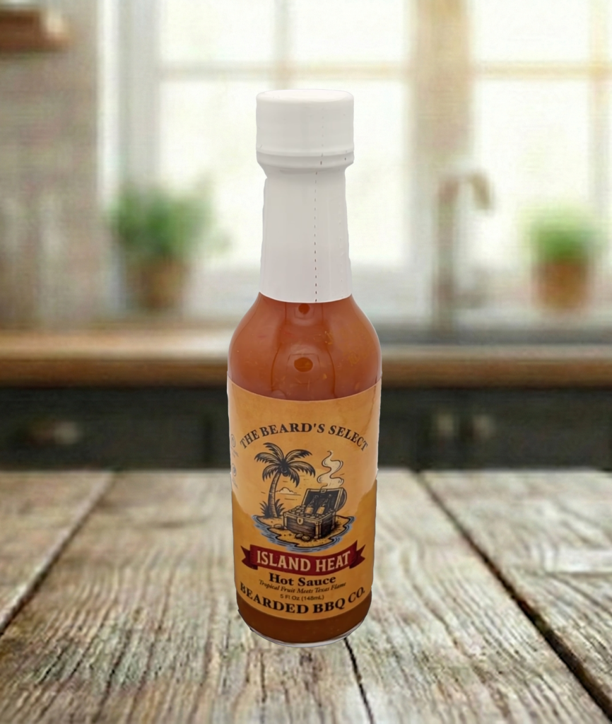 The Beard's Select Island Heat pineapple habanero hot sauce, 5 ounce bottle